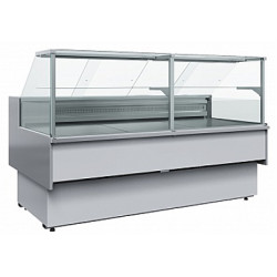 Витрина морозильная ПОЛЮС GC110 SL 1,5-1 (С БОКОВИНАМИ) (ВХСн-1,5 Carboma GC110) цвет RAL 9005, П0000007394                    