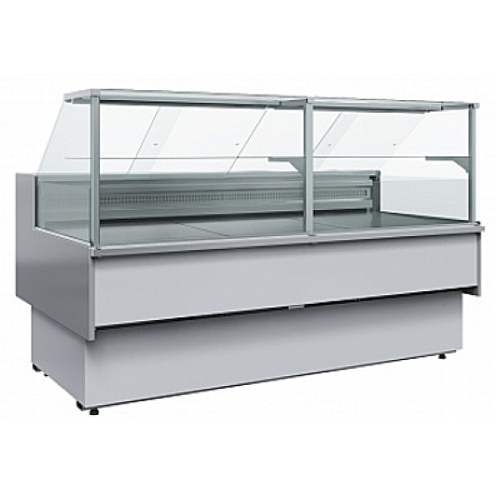 Витрина морозильная ПОЛЮС GC110 SL 1,5-1 (С БОКОВИНАМИ) (ВХСн-1,5 Carboma GC110) цвет RAL 9005, П0000007394                    