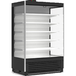 Стеллаж охлаждаемый CRYSPI SOLO 1250 LED с выпаривателем, с боковинами, RAL 3020                    