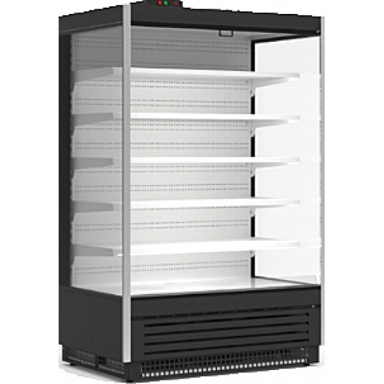 Стеллаж охлаждаемый CRYSPI SOLO 1250 LED с выпаривателем, с боковинами, RAL 3020                    