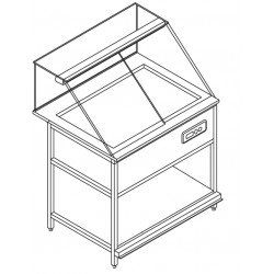Витрина тепловая FRIGOMECCANICA 1000 BVC00B1003011                    