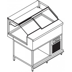 Витрина нейтральная FRIGOMECCANICA JUST 1000 BVN0JB100N031                    