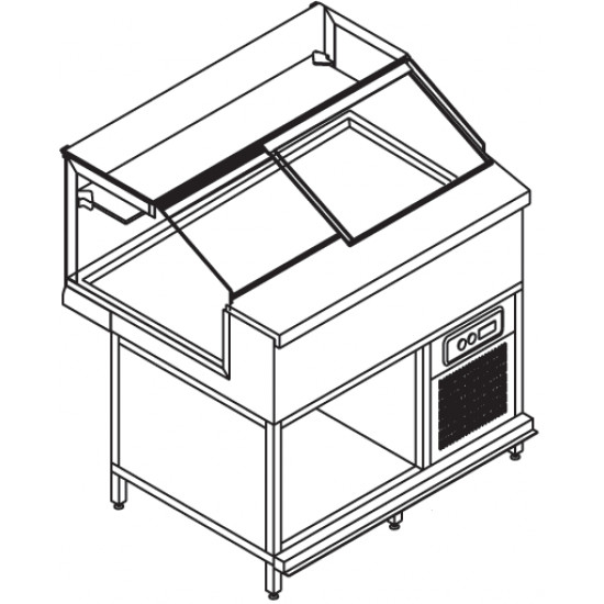 Витрина нейтральная FRIGOMECCANICA JUST 1000 BVN0JB100N031                    
